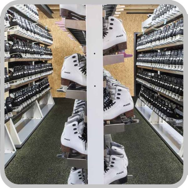 Skate rack type 1500mm for 60 pairs - Image 2