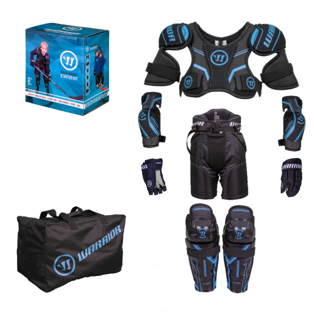 WARRIOR Eishockey Starter-Set für Kids • FESL Ice Sports and FESL Schlittschuhe