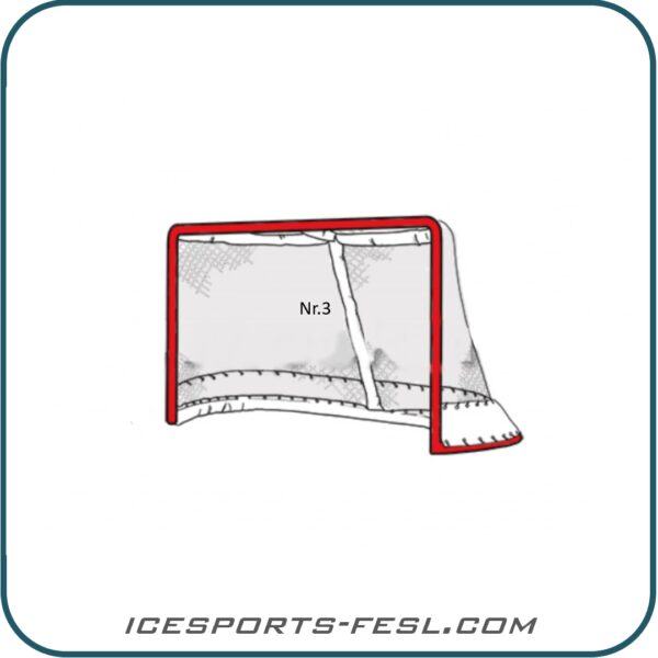IF-PRO ice hockey goal impact protection center post vertical (No.3 Velcro)