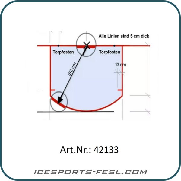 IF-PRO Ice hockey goal area marking (reusable) - Image 2