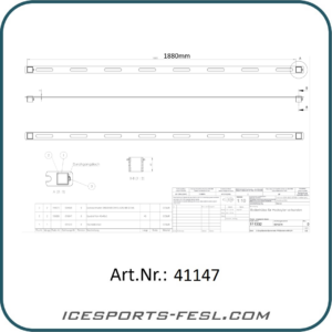IF-PRO mounting rail for Flex-Pegs door anchors