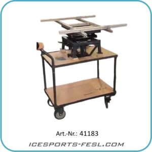 Transport trolley for ice hockey goals