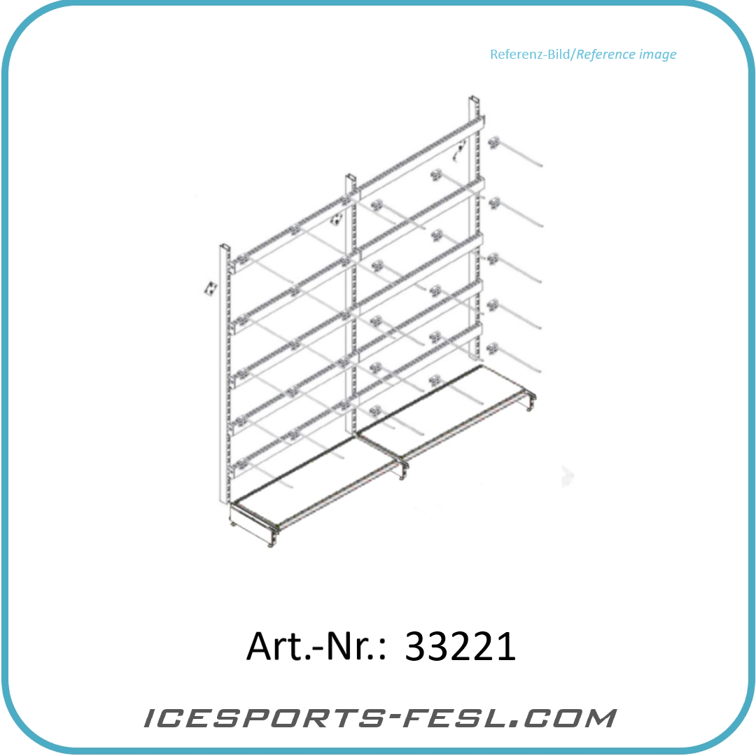IF-PRO Schlittschuh Standregal 200x100 P30 – Bild 2