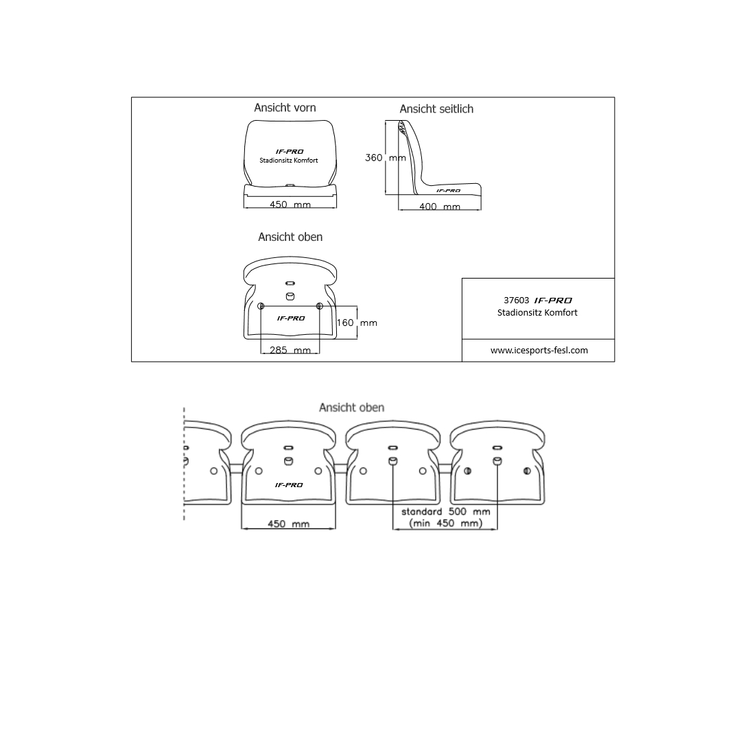IF-PRO stadium seat comfort assembly information - Image 2