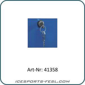 Cylinder lock with 2 keys