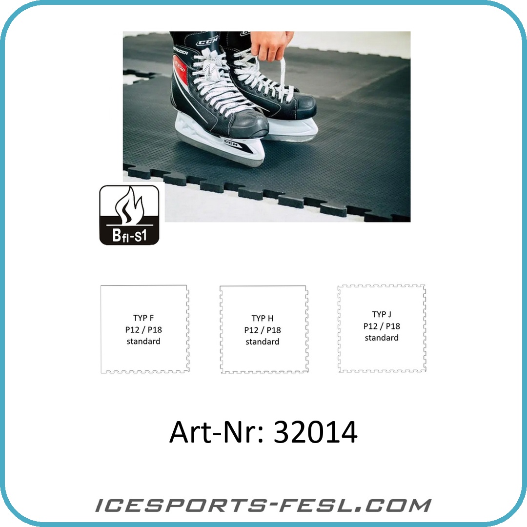 Special rubber mats P12 fire for ice rinks (flame resistant)