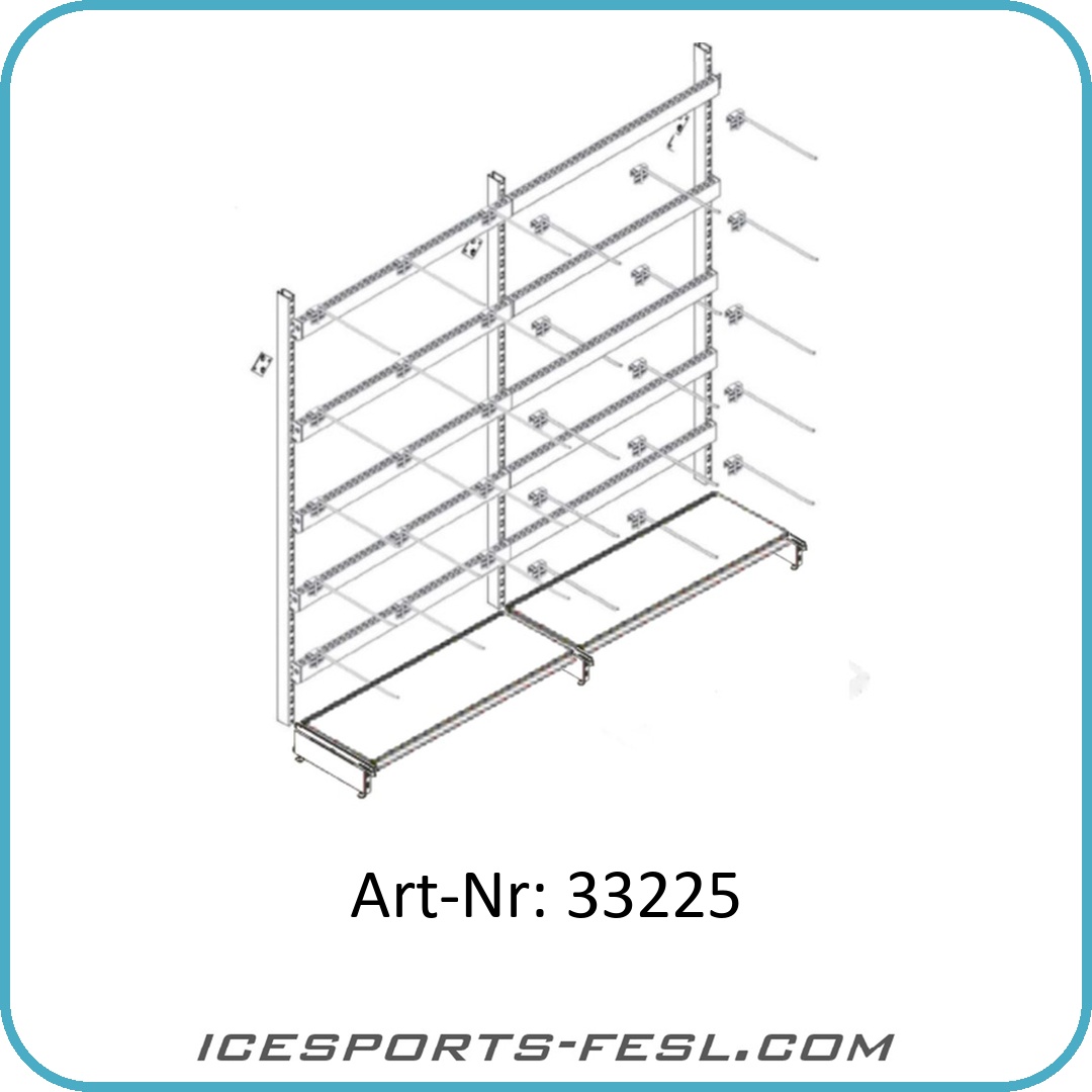IF-PRO Schlittschuh Standregal 220x125 40P