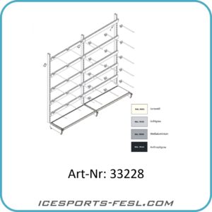 IF-PRO Schlittschuh Standregal 240x125 48P