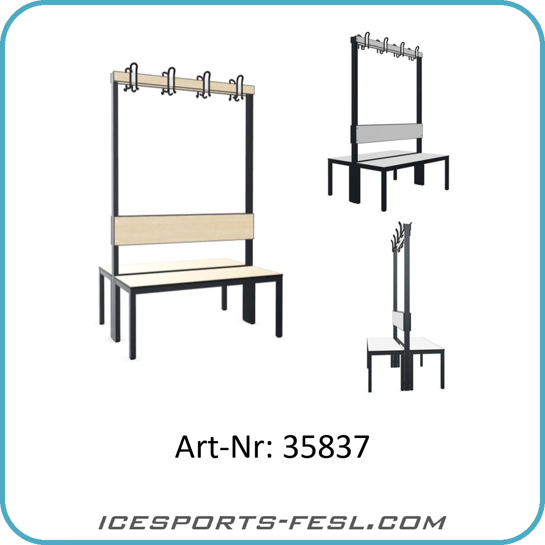 IF-PRO Doppel Garderobenbank Eisarena P-200