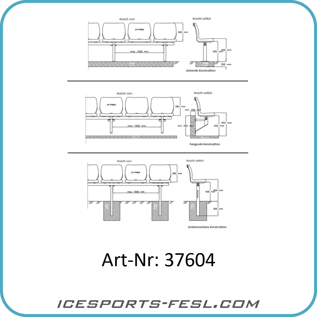 IF-PRO stadium seat comfort assembly information - Image 3