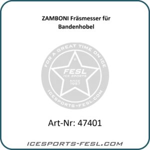 ZAMBONI Fräsmesser für Bandenhobel