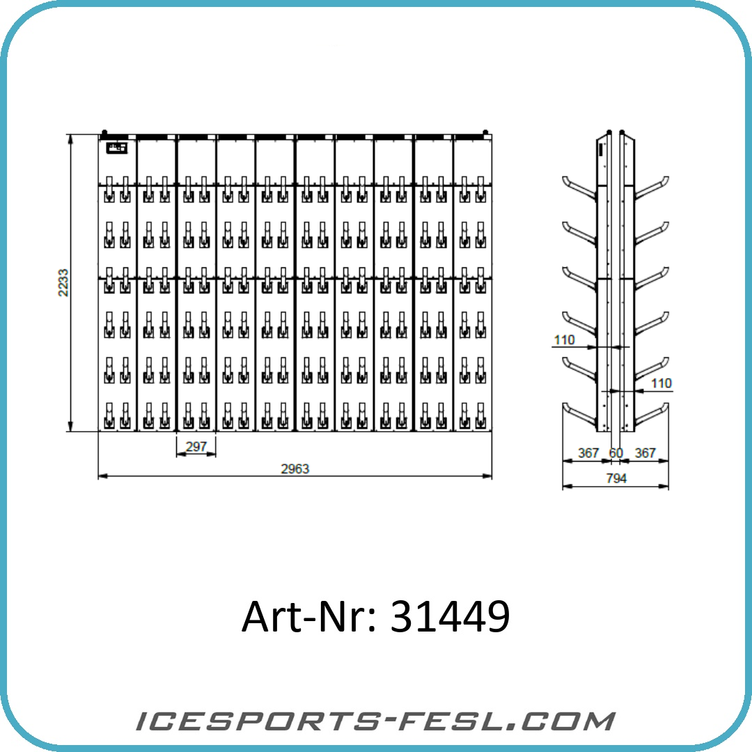 IF-PRO Ice Skate Dryer Rack Basic 300 108P - Image 2