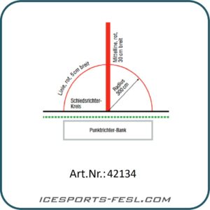 IF-PRO Eishockey Markierung Schiedsrichterkreis Mesh