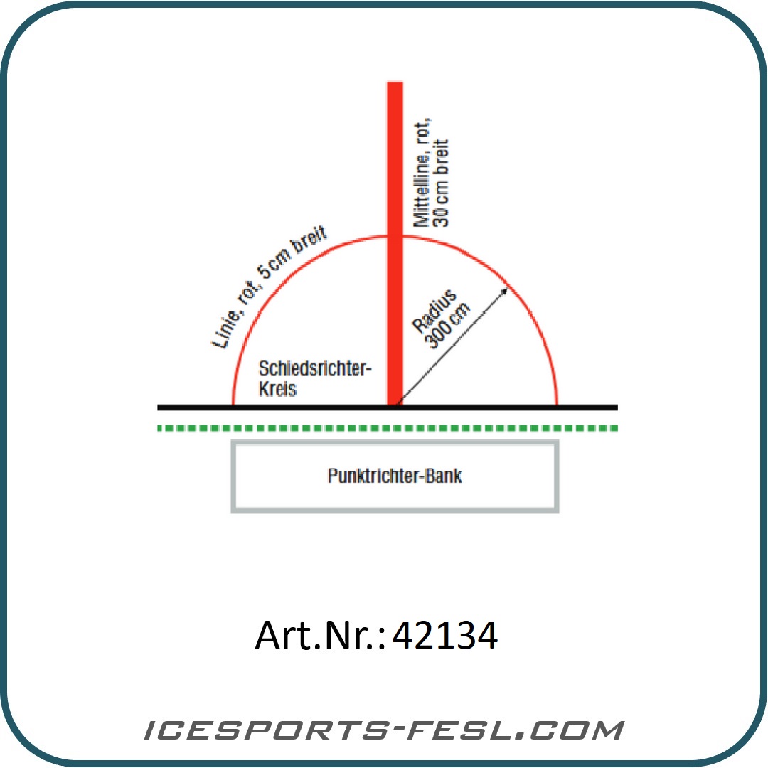 IF-PRO Eishockey Markierung Schiedsrichterkreis Mesh