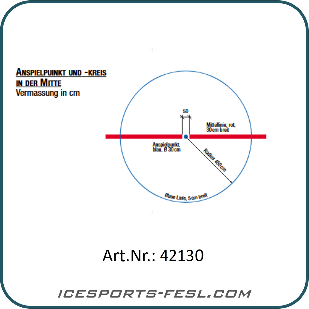 IF-PRO Eishockey Markierung Anspielkreis Mesh komplett
